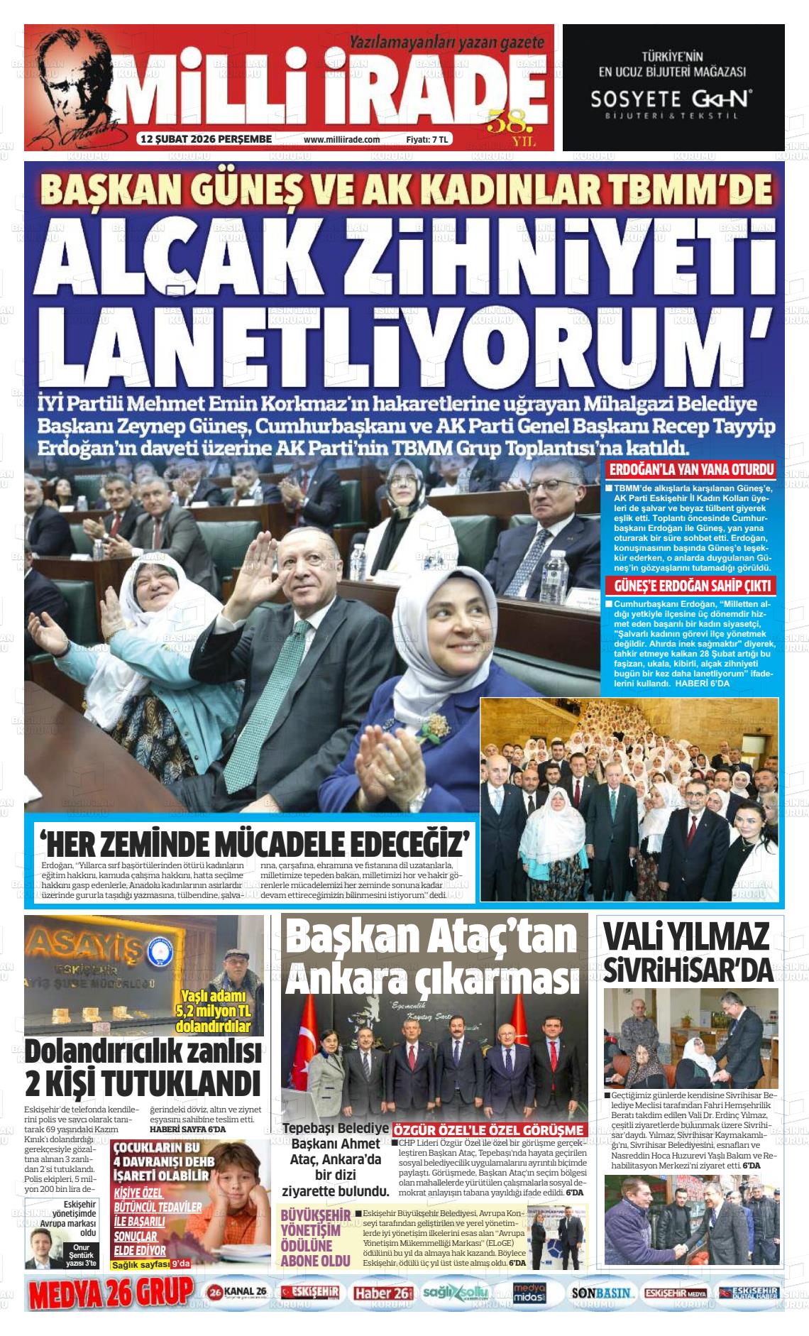 Konya Milliirade 12.02.2026