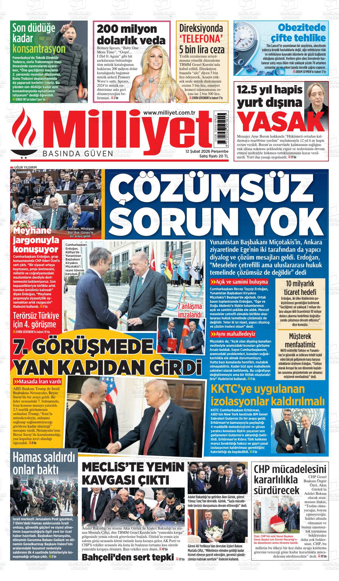 Milliyet Gazetesi 12.02.2026