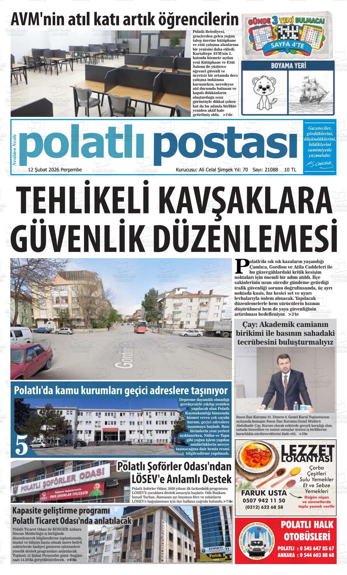 Ankara Polatlipostasi 12.02.2026
