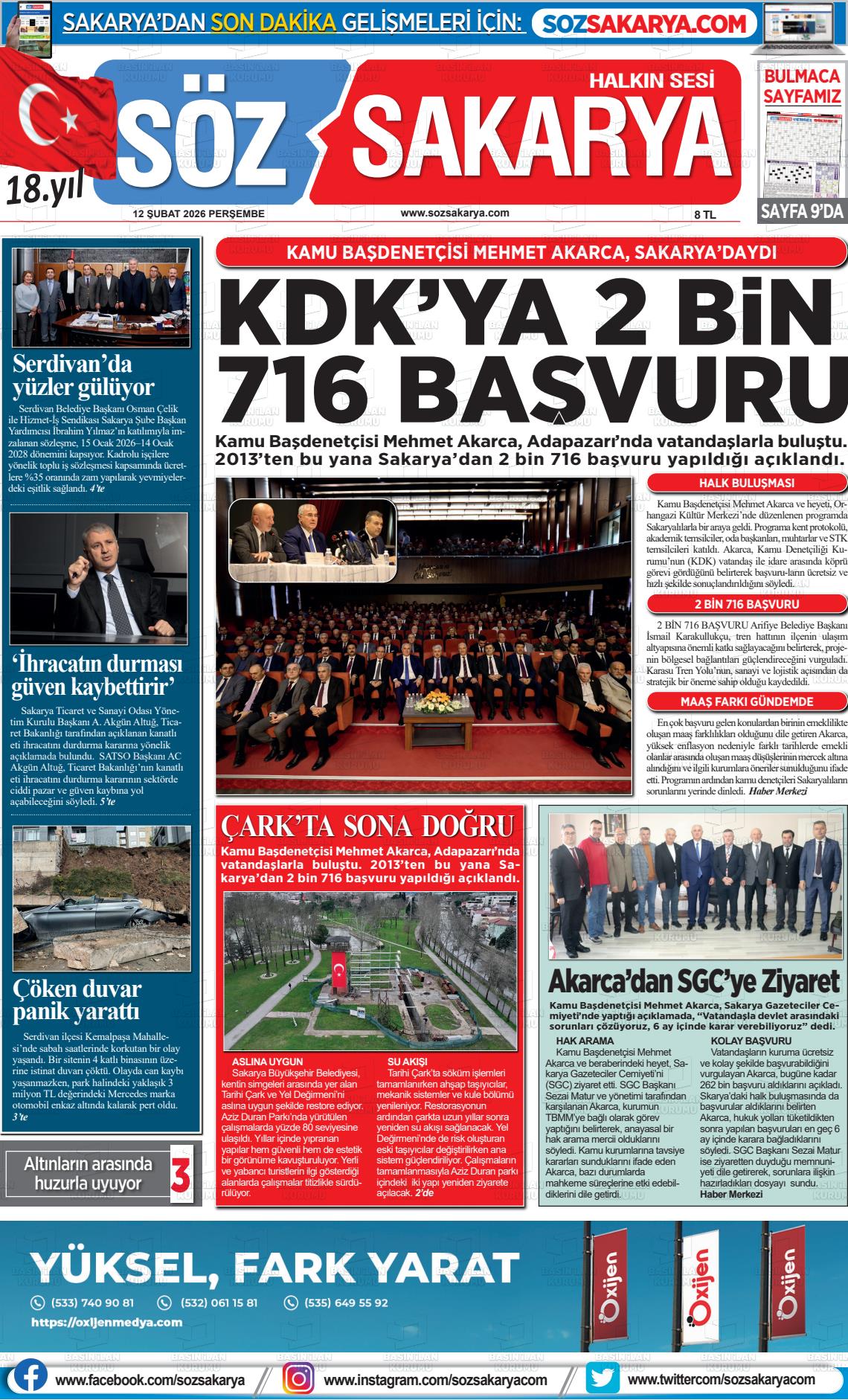 Sakarya Halk 12.02.2026