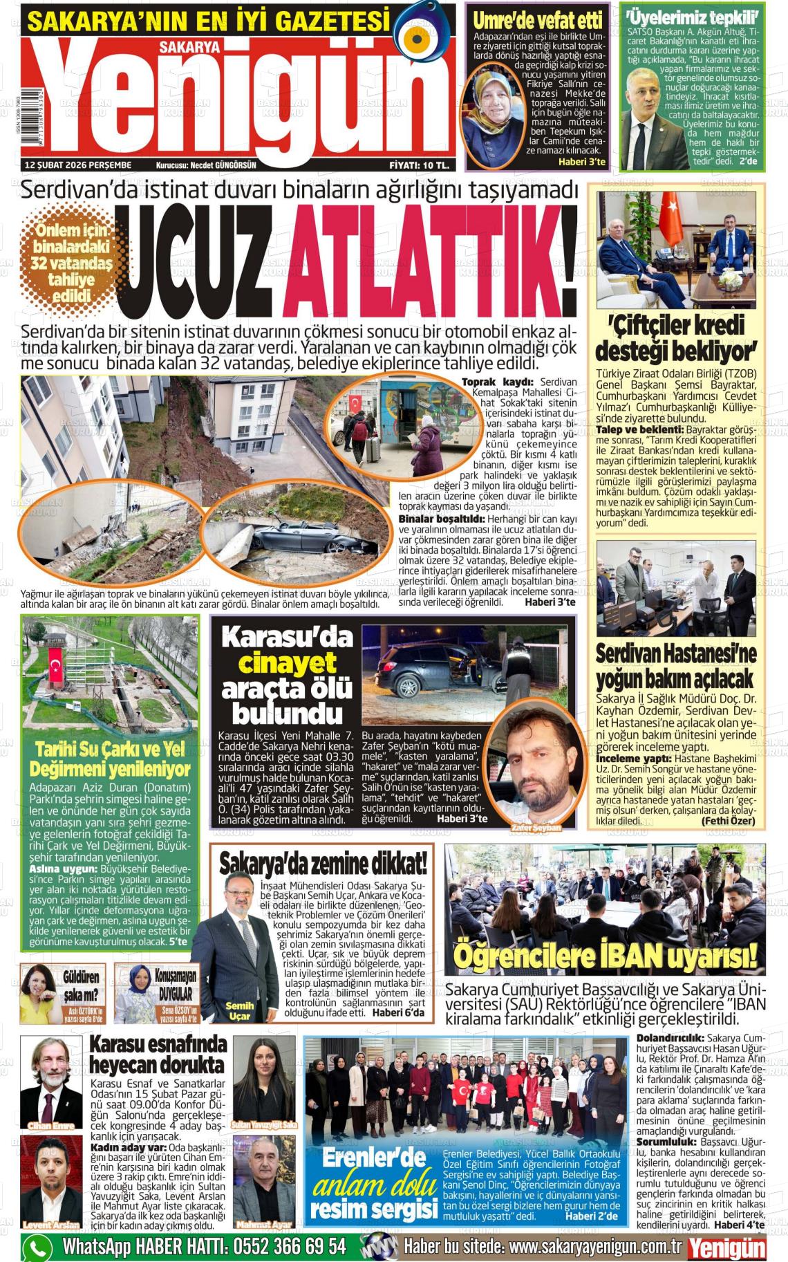 Sakarya Yenigun 12.02.2026