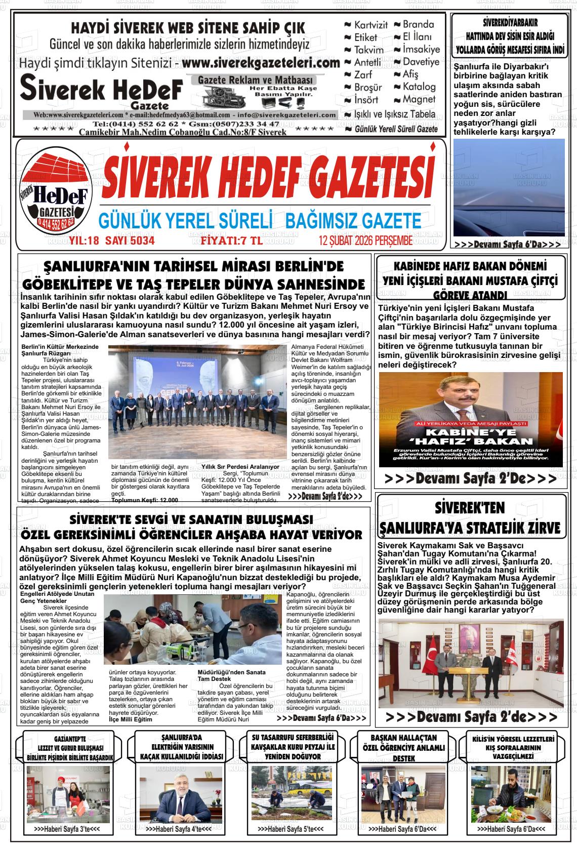 Sanliurfa Siverekhedef 12.02.2026