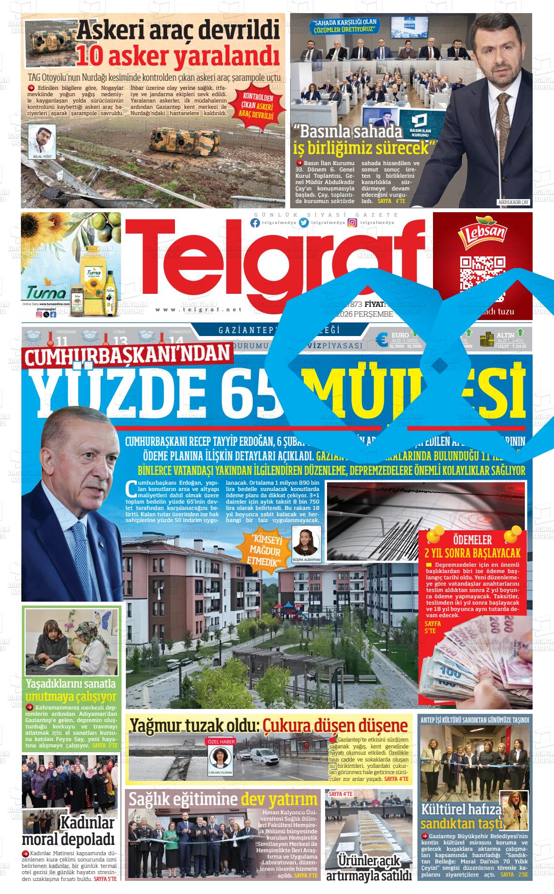 Gaziantep Telgraf 12.02.2026