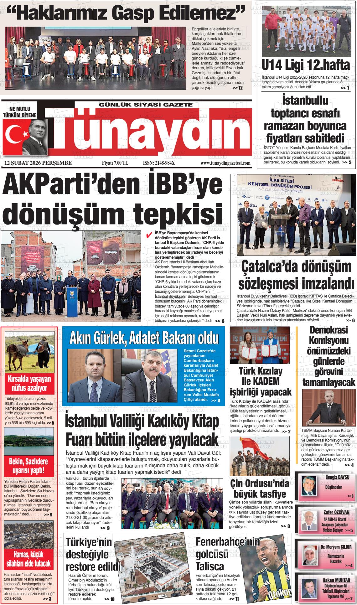 Istanbul Tunaydin 12.02.2026