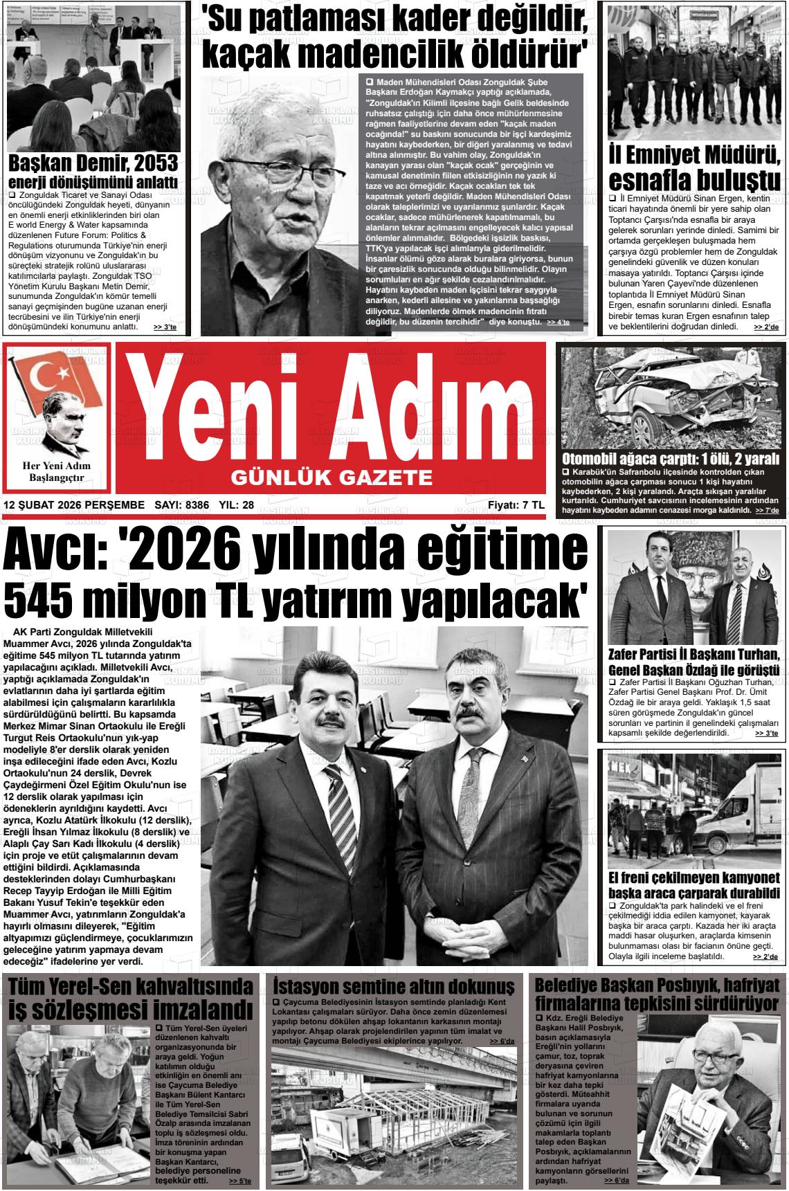 Zonguldak Yeniadim 12.02.2026