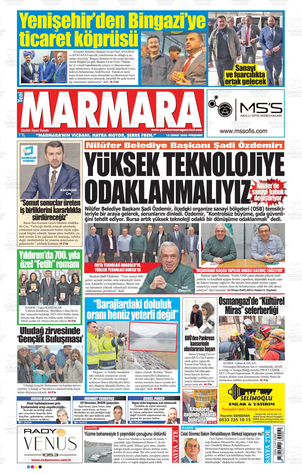 Bursa Yenimarmara 12.02.2026