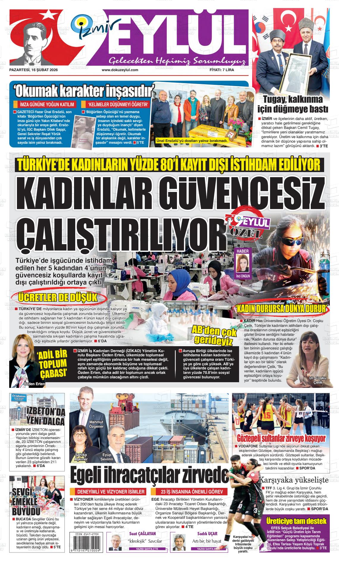 Izmir 9 Eylul 16.02.2026