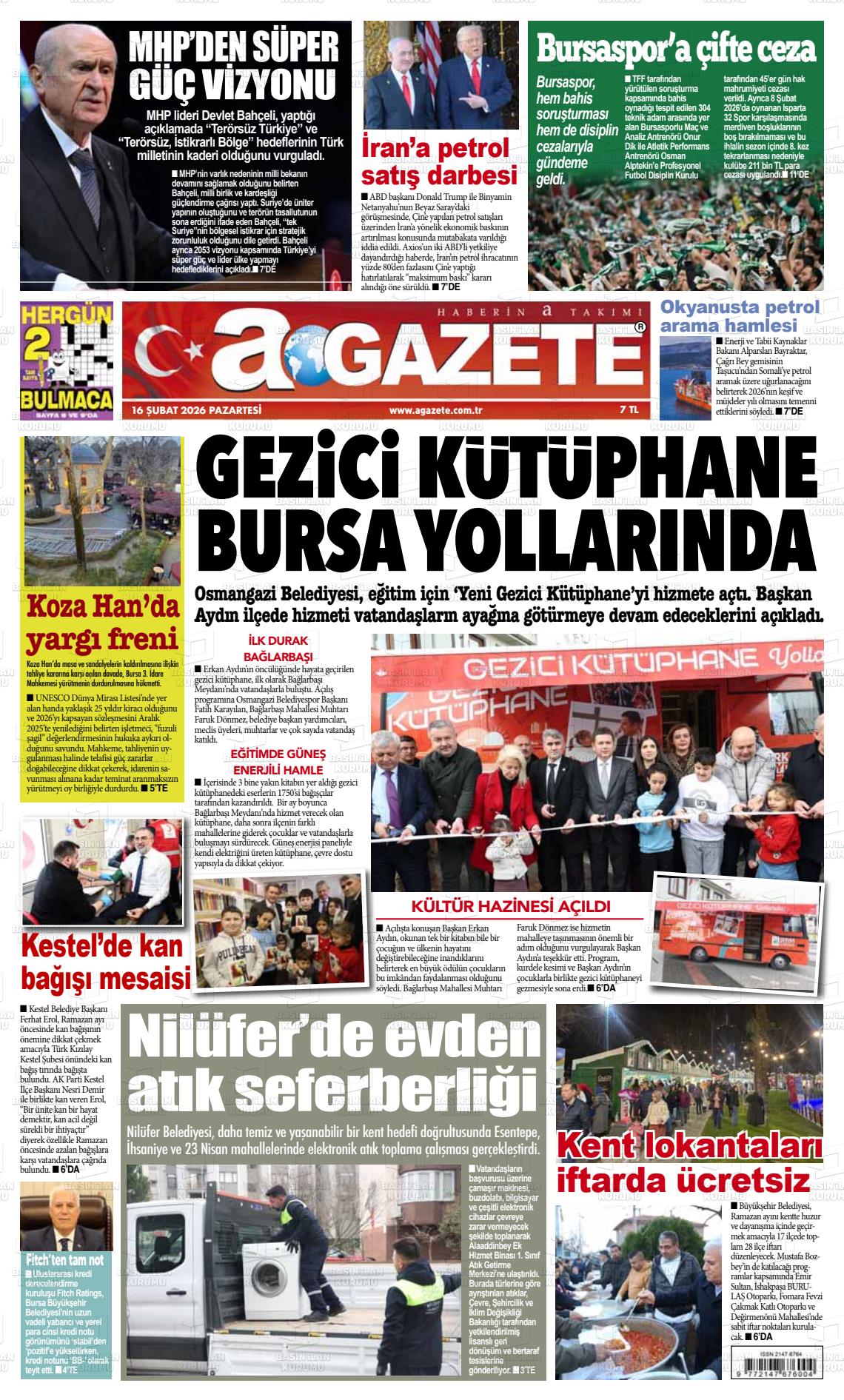 Bursa Agazete 16.02.2026