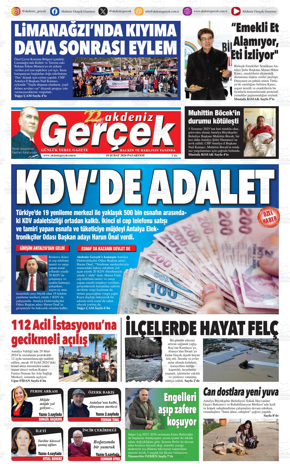 Antalya Akdenizgercek 16.02.2026