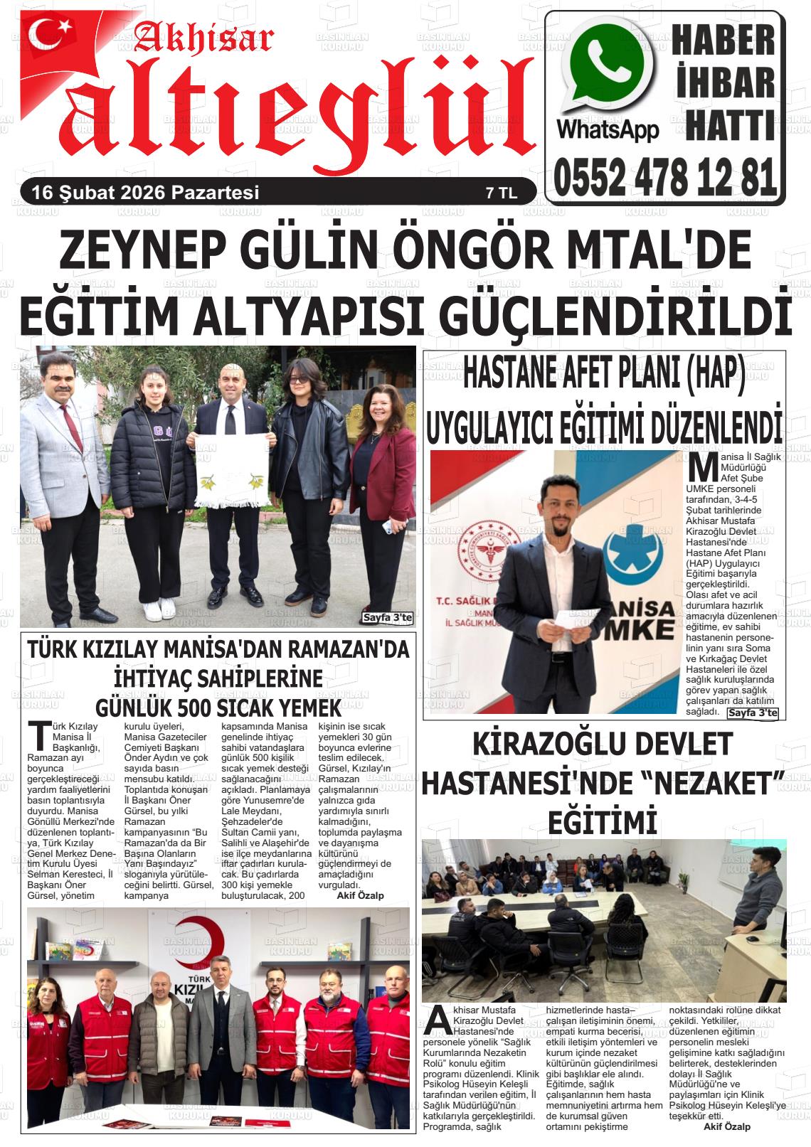 Manisa Akhisargundem 16.02.2026