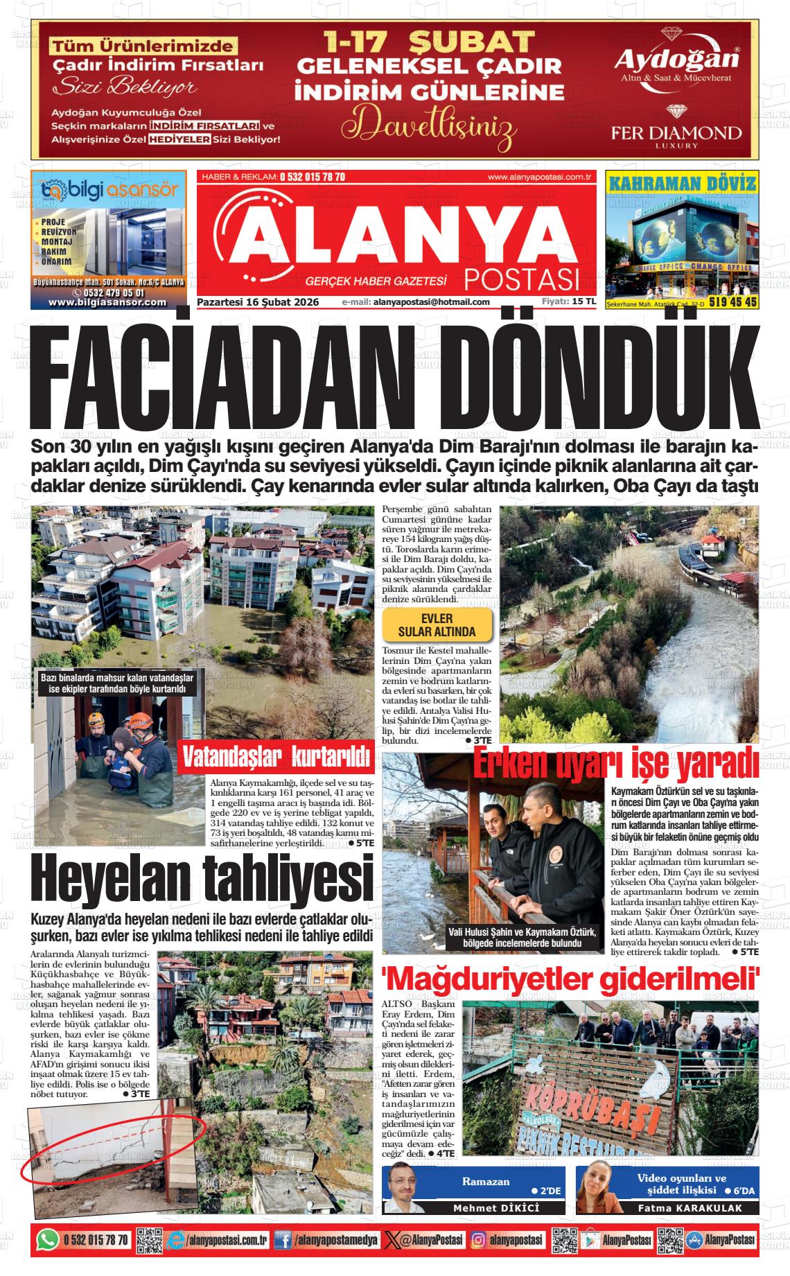 Antalya Alanyapostasi 16.02.2026