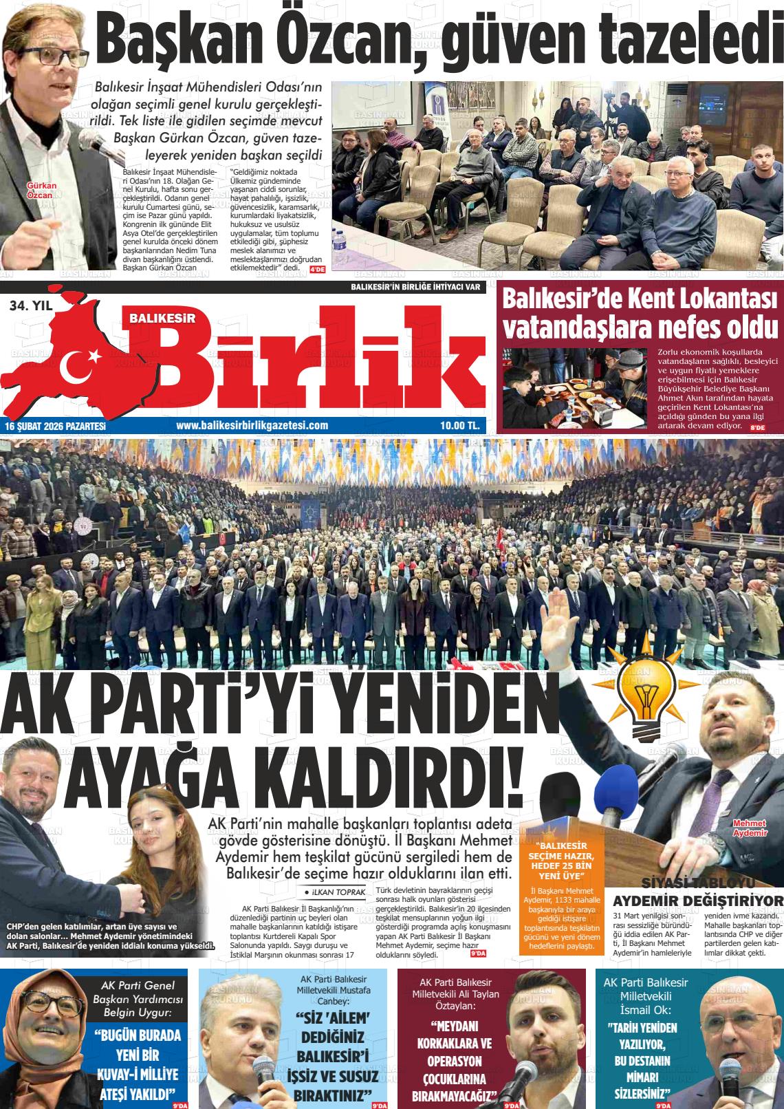 Balikesir Birlik 16.02.2026