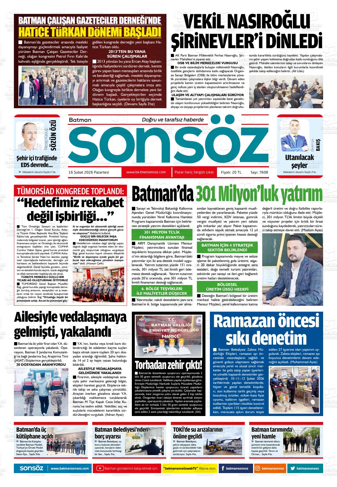 Batman Sonsoz 16.02.2026