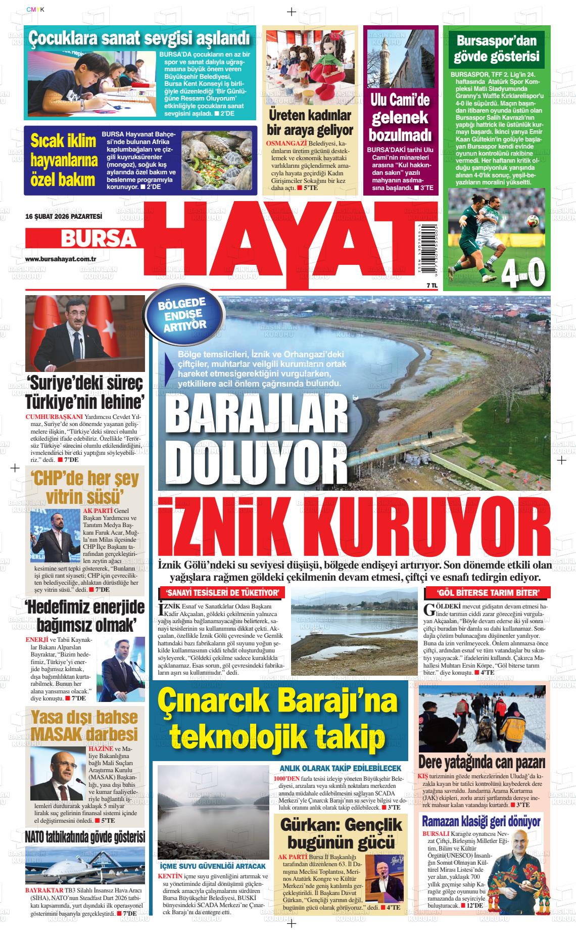 Bursa Hayat 16.02.2026