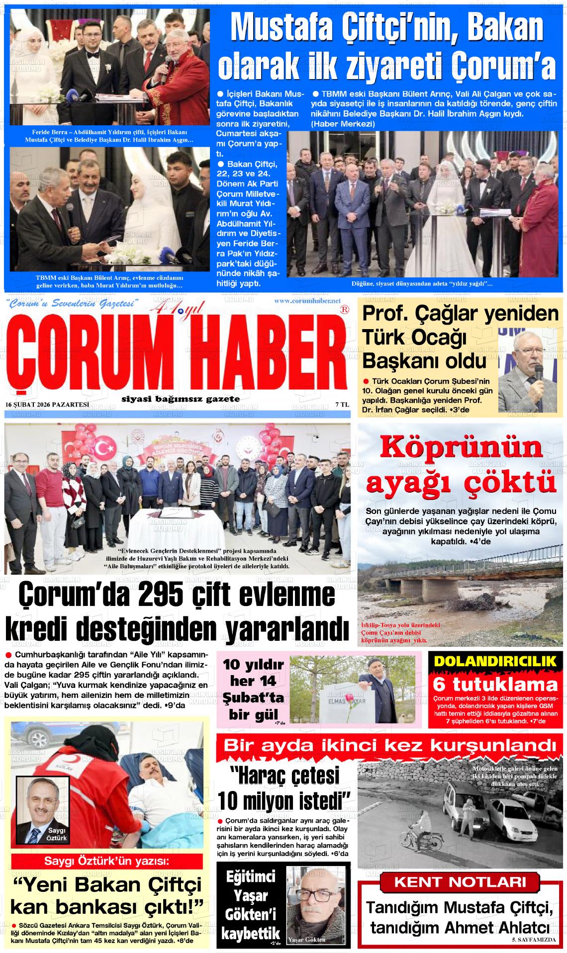 Corum Haber 16.02.2026
