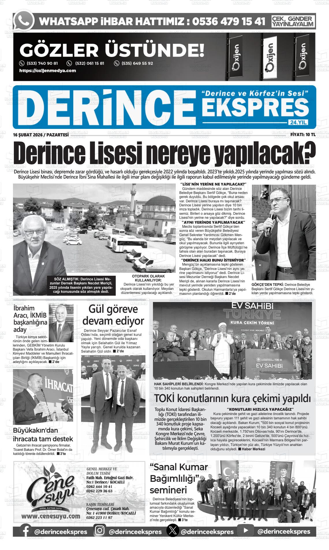 Kocaeli Derinceekspres 16.02.2026