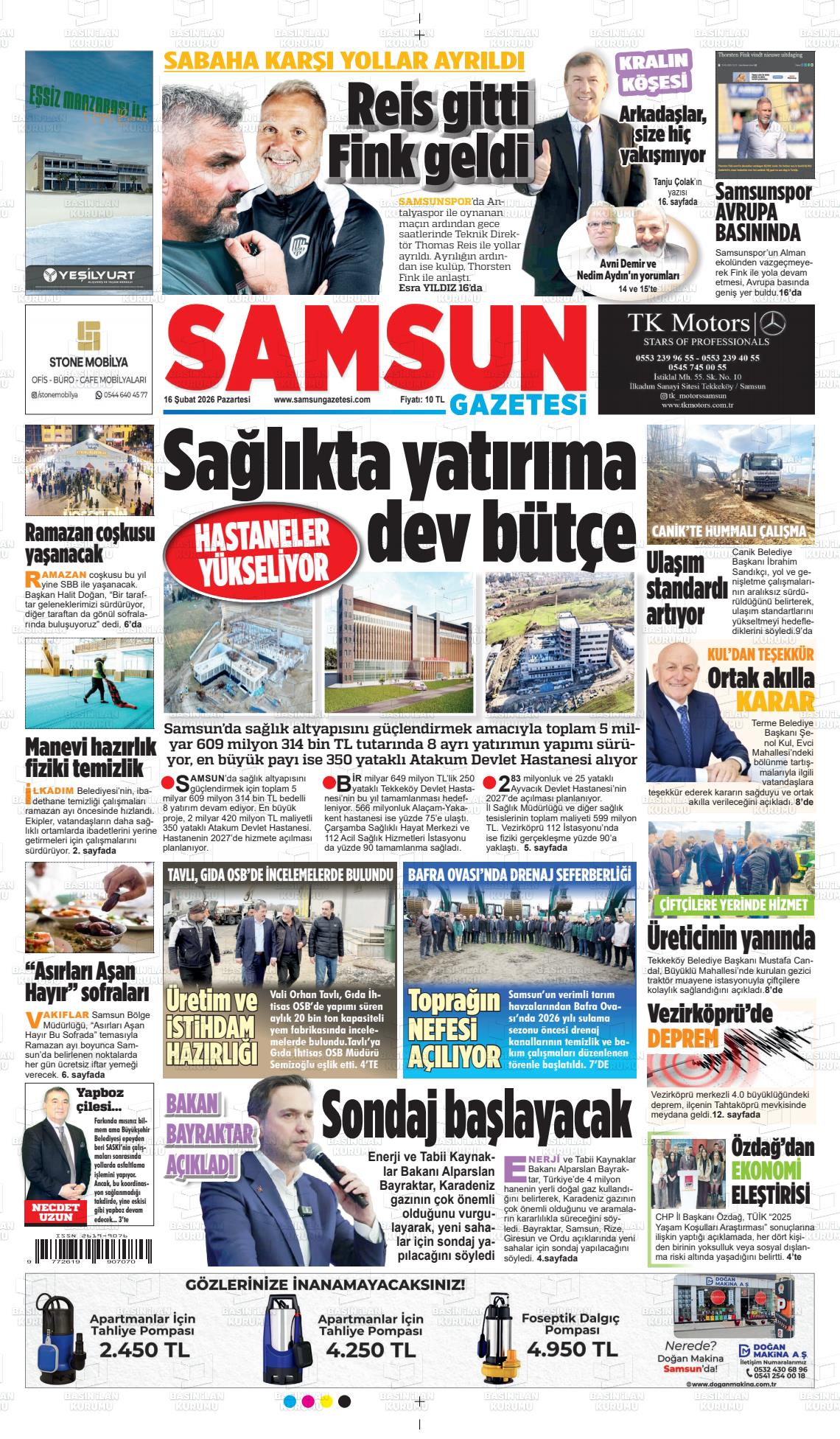 Samsun Ekip 16.02.2026