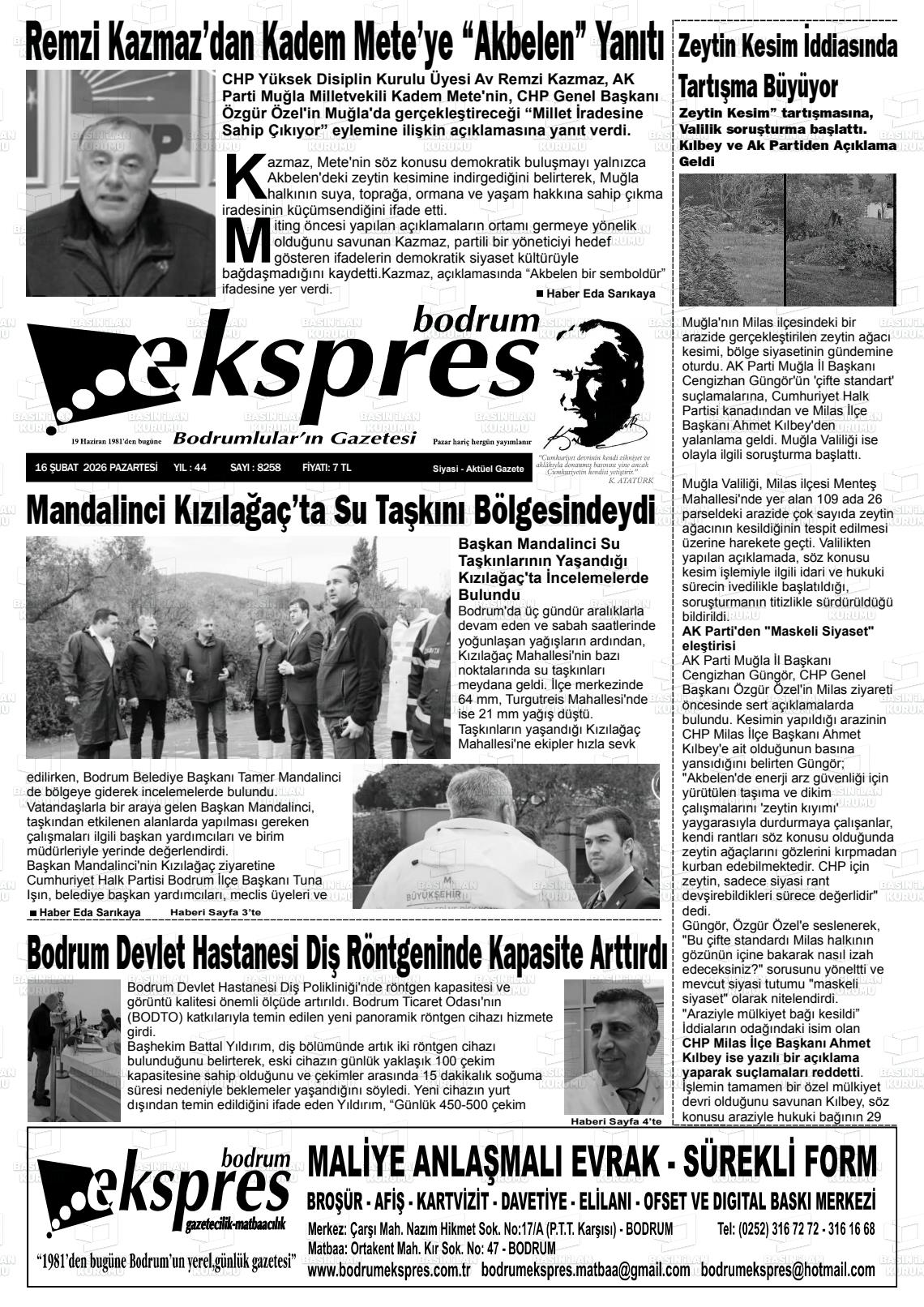 Mugla Ekspresbodrum 16.02.2026