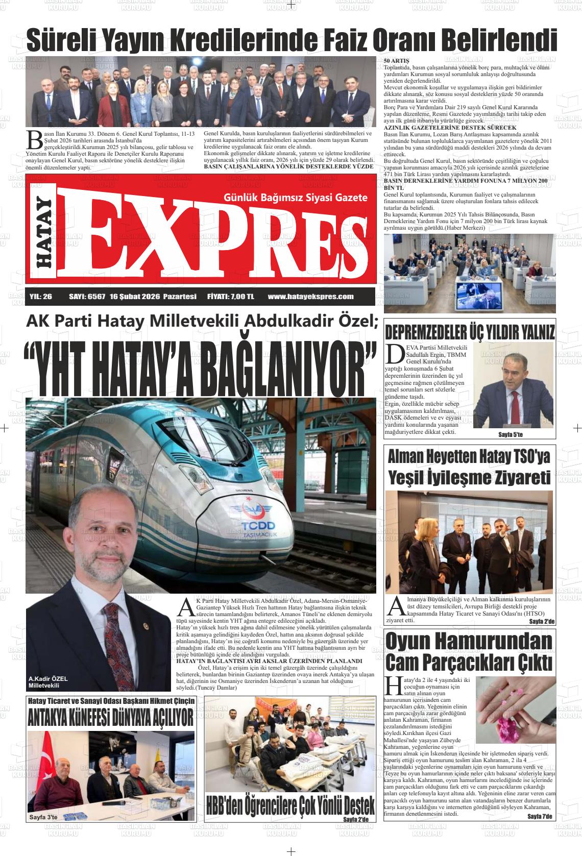 Hatay Expres 16.02.2026