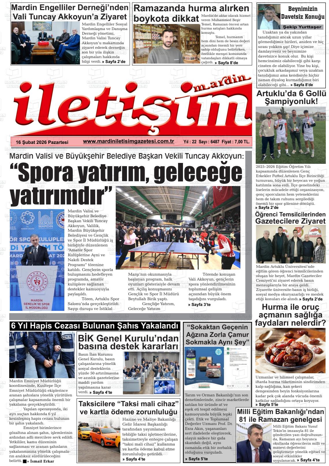 Mardin Iletisim 16.02.2026