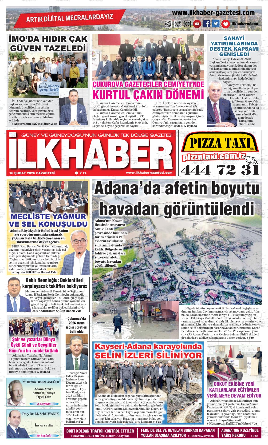 Adana Ilkhaber 16.02.2026