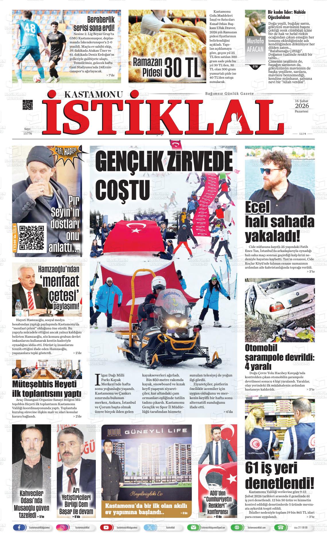 Kastamonu 16.02.2026