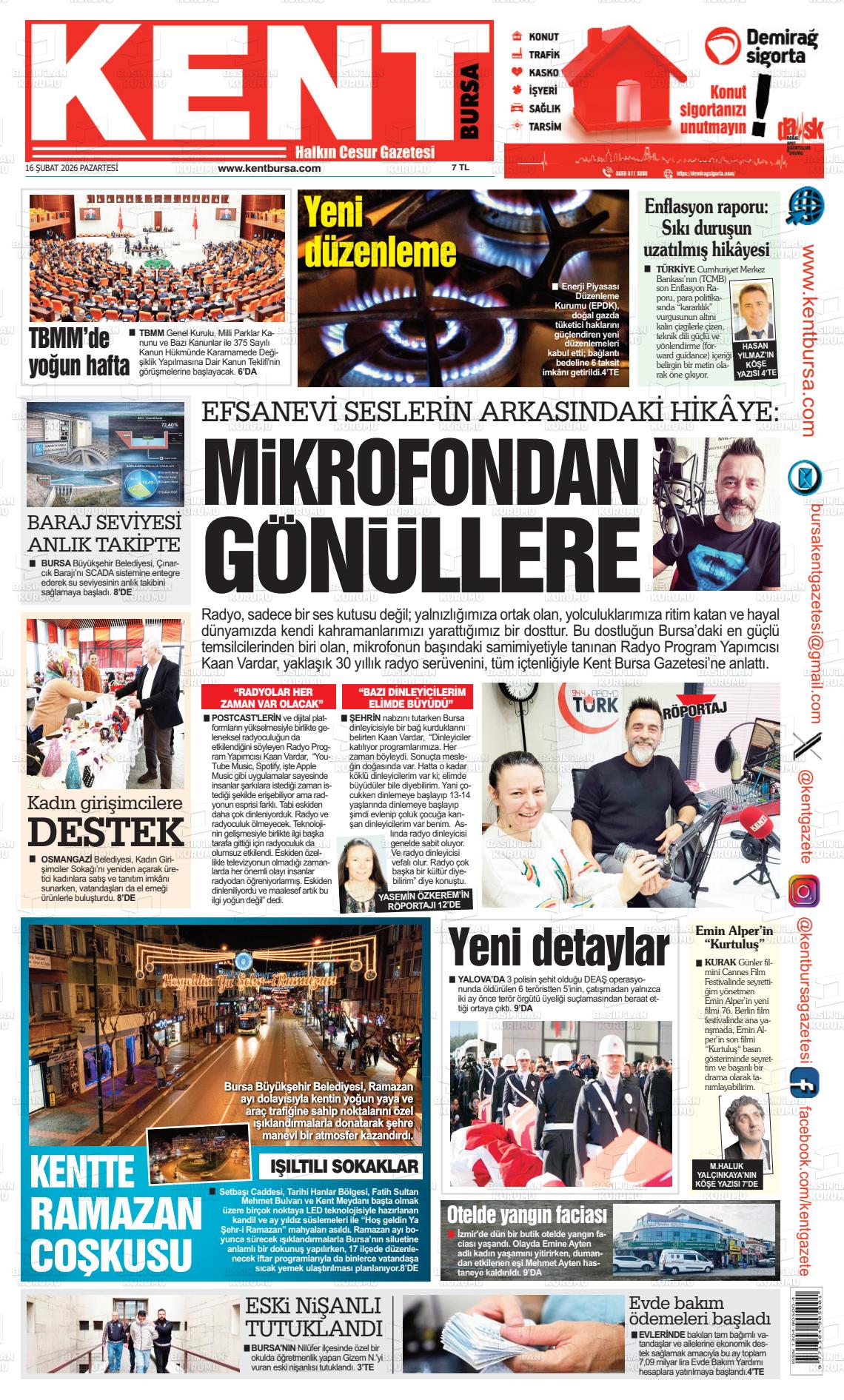 Bursa Kent 16.02.2026