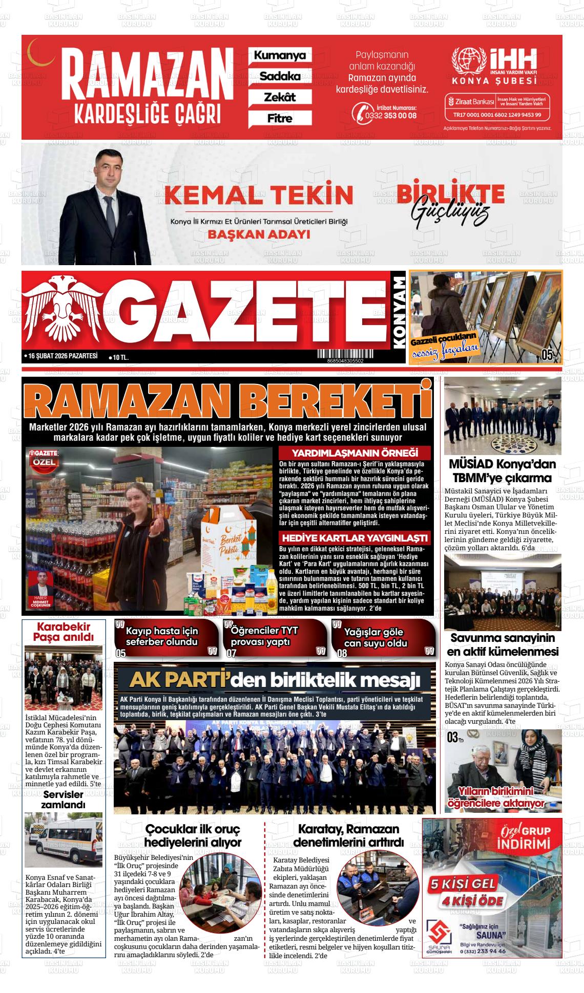 Konya Yenigun 16.02.2026