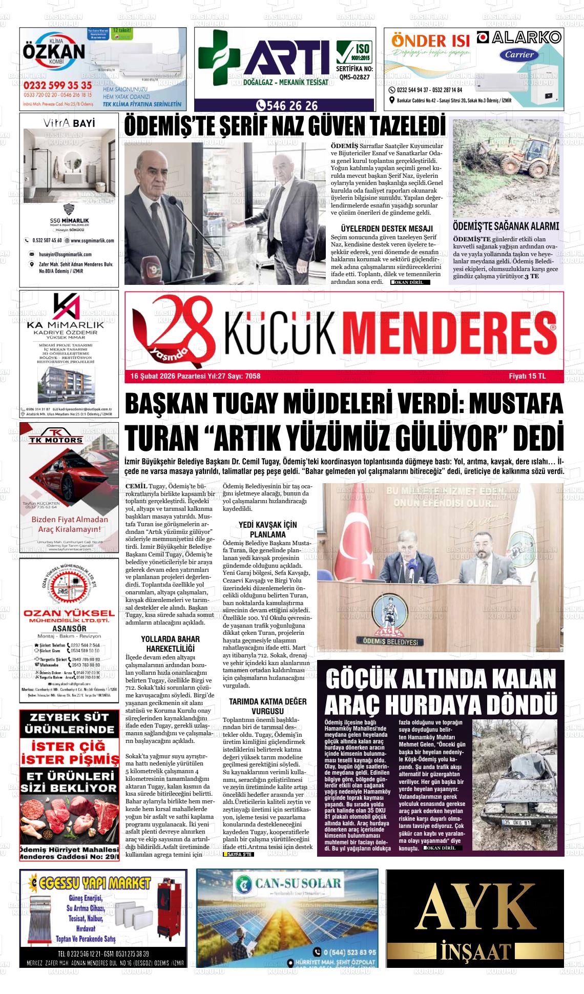 Izmir Kucukmenderes 16.02.2026