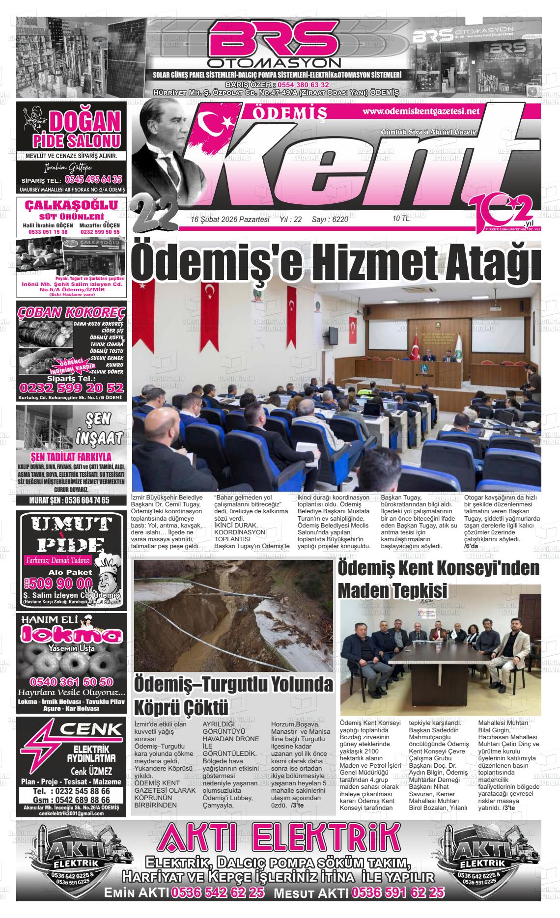 Izmir Odemiskent 16.02.2026