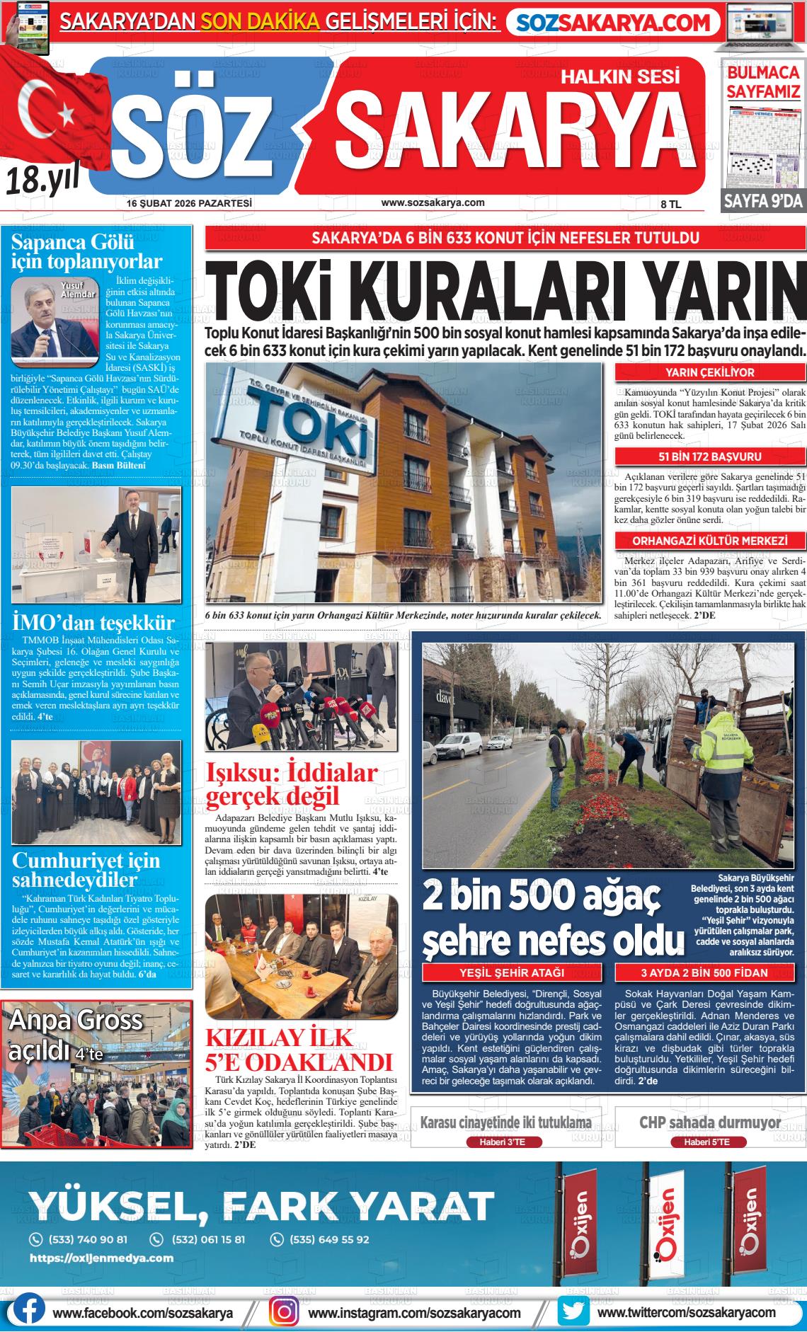 Sakarya Halk 16.02.2026