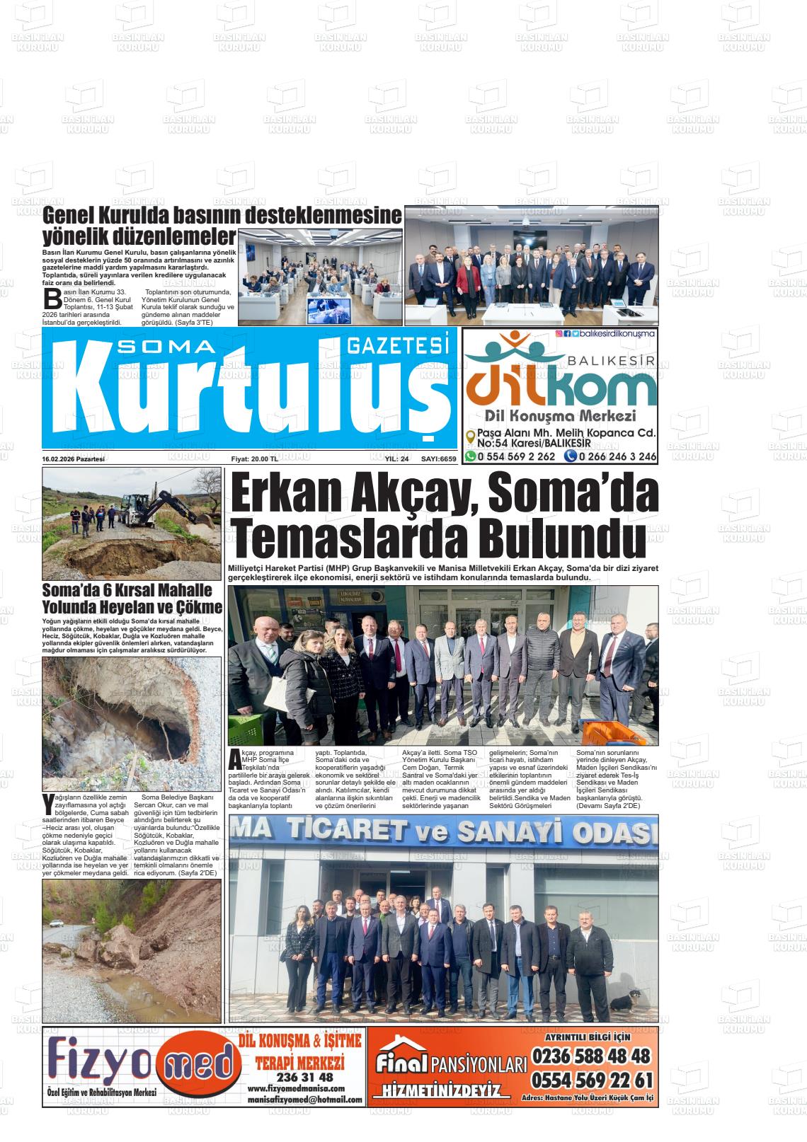 Manisa Somagundem 16.02.2026