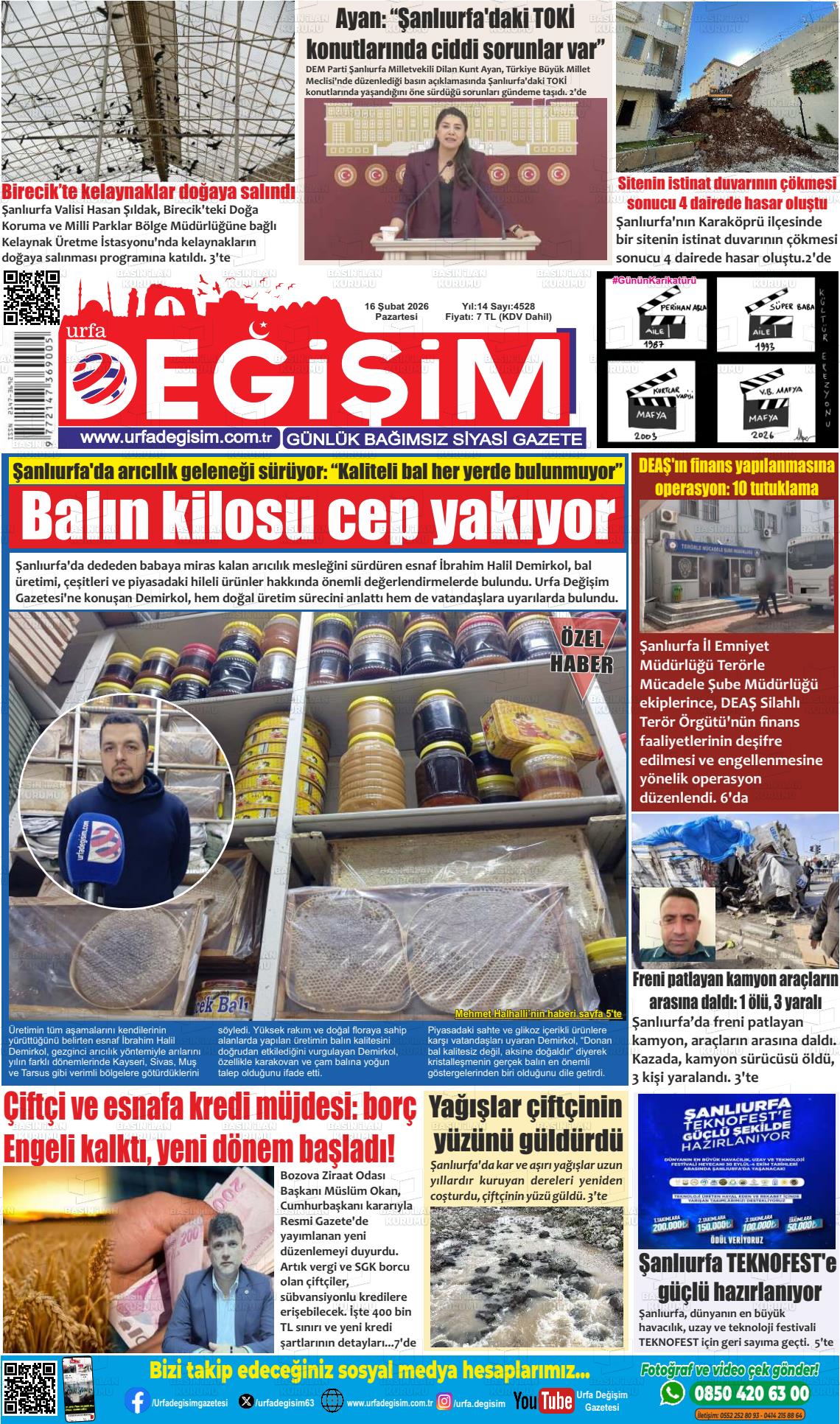 Sanliurfa Urfastar 16.02.2026