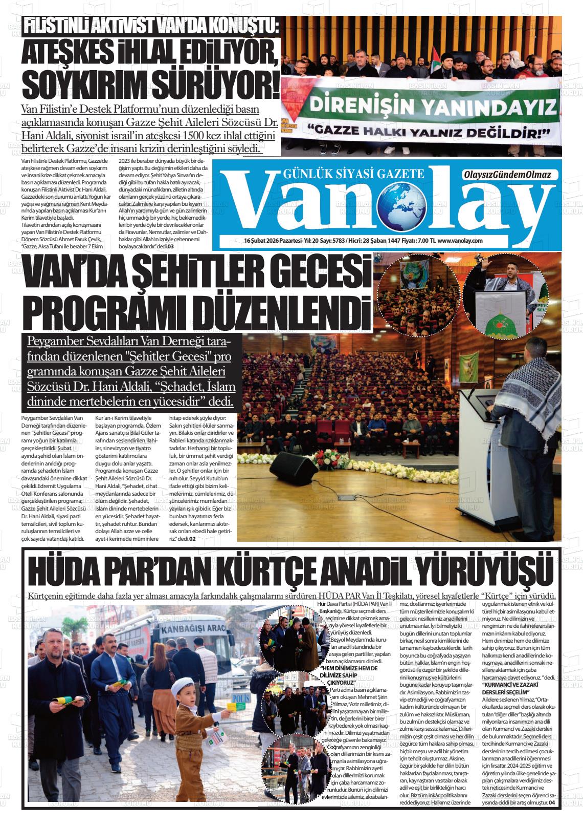 Van Olay 16.02.2026