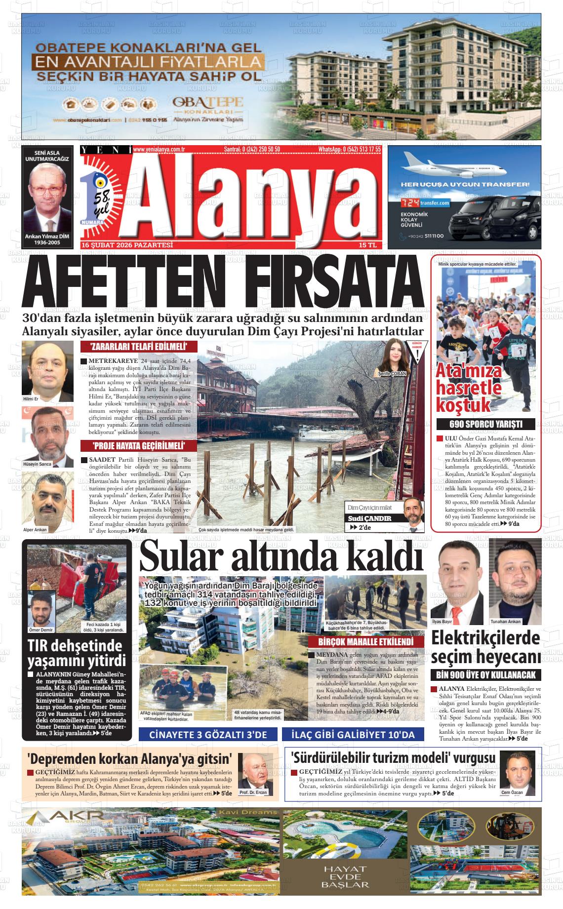 Antalya Yenialanya 16.02.2026
