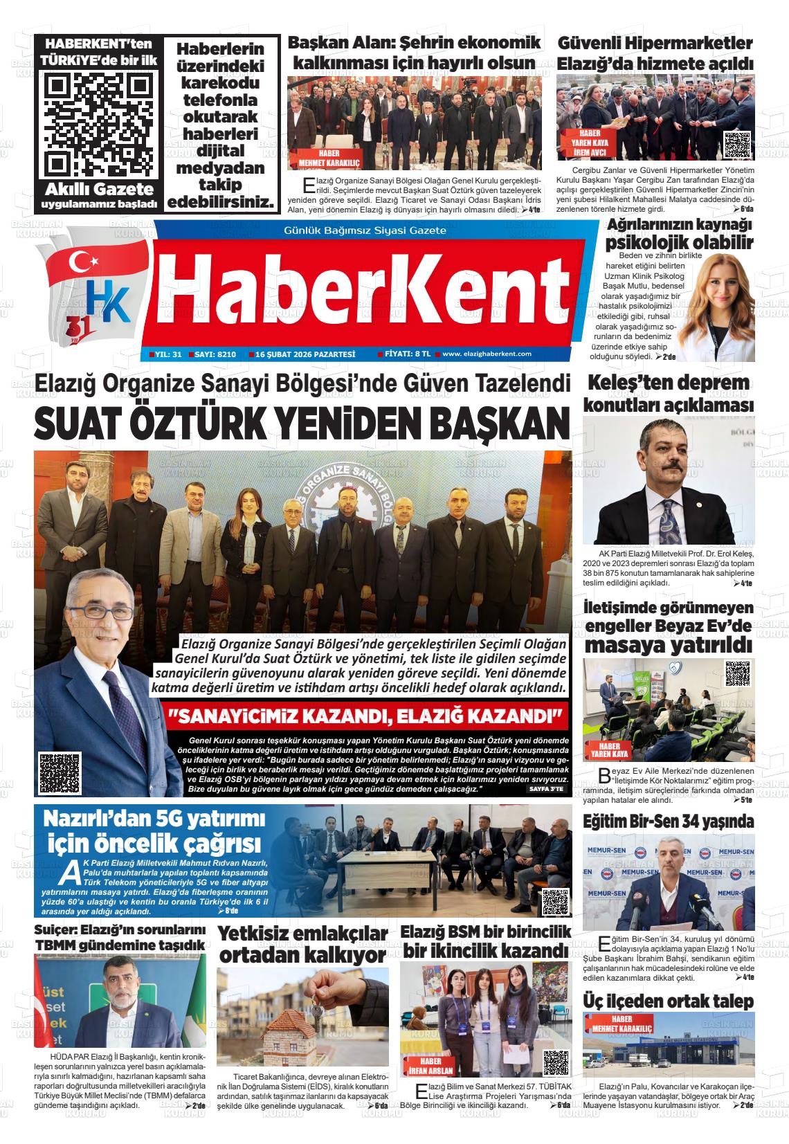 Elazig Yenicag 16.02.2026