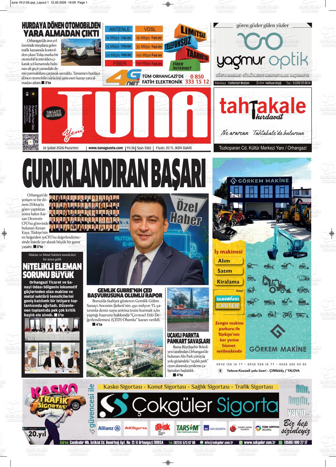 Izmir Yenigun 16.02.2026