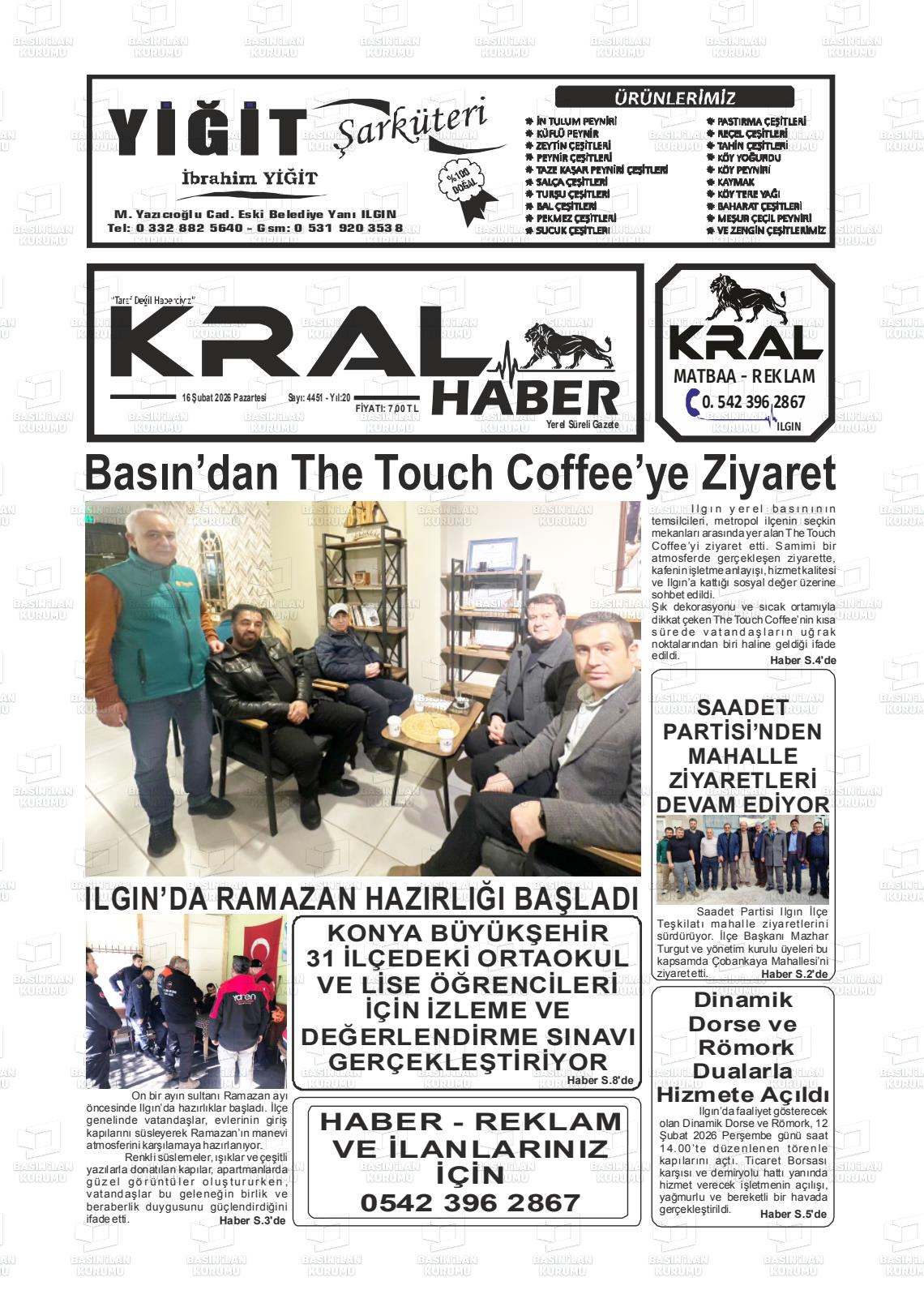 Konya Yeniilginpostasi 16.02.2026