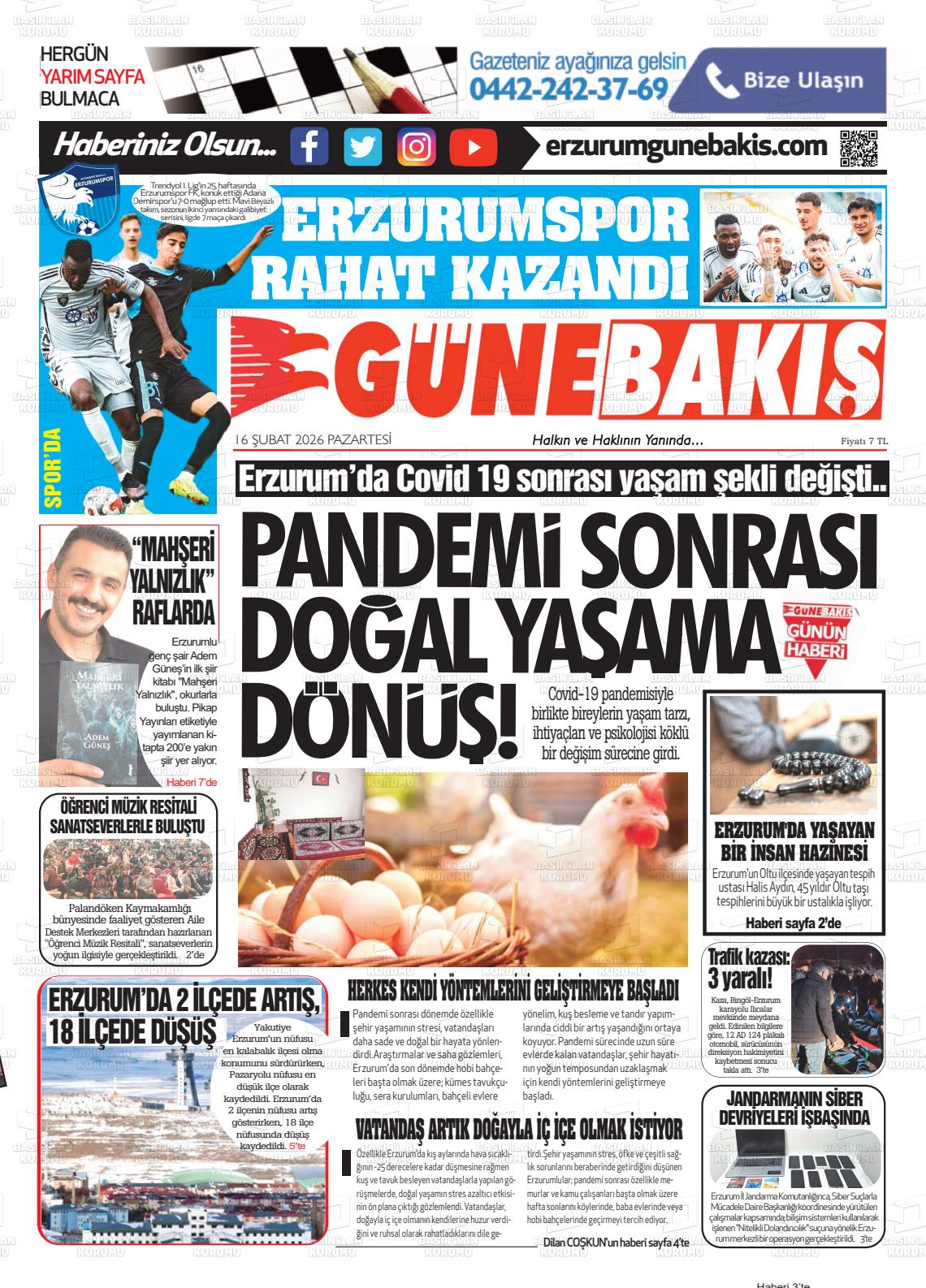 Erzurum Yenikusak 16.02.2026