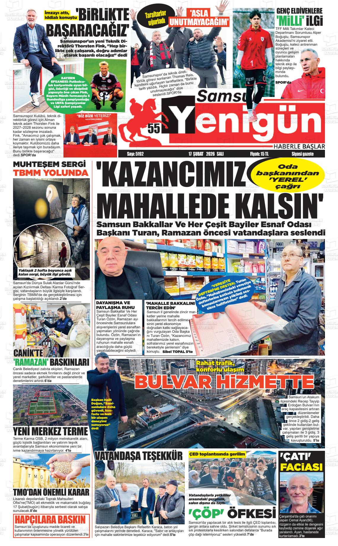 Samsun 55 Yenigun 17.02.2026