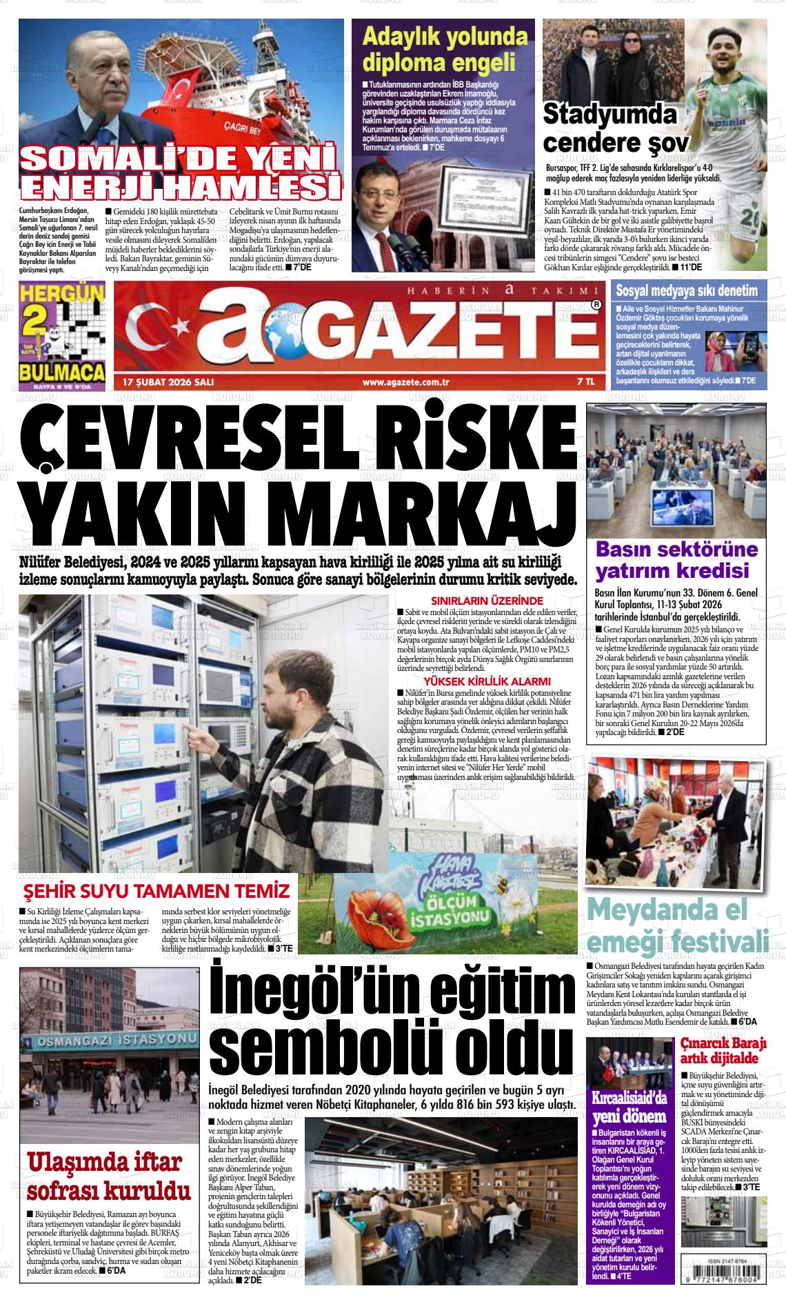 Bursa Agazete 17.02.2026