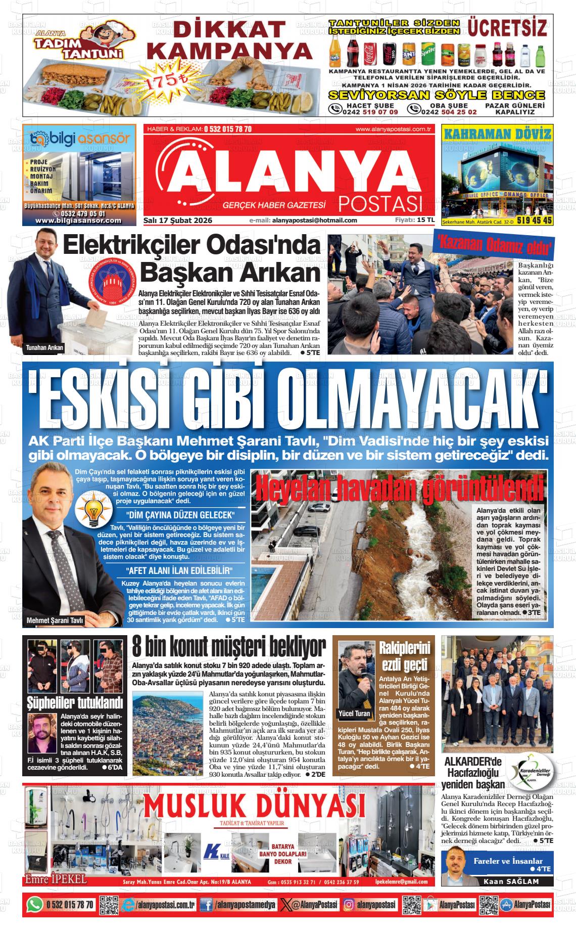 Antalya Alanyapostasi 17.02.2026