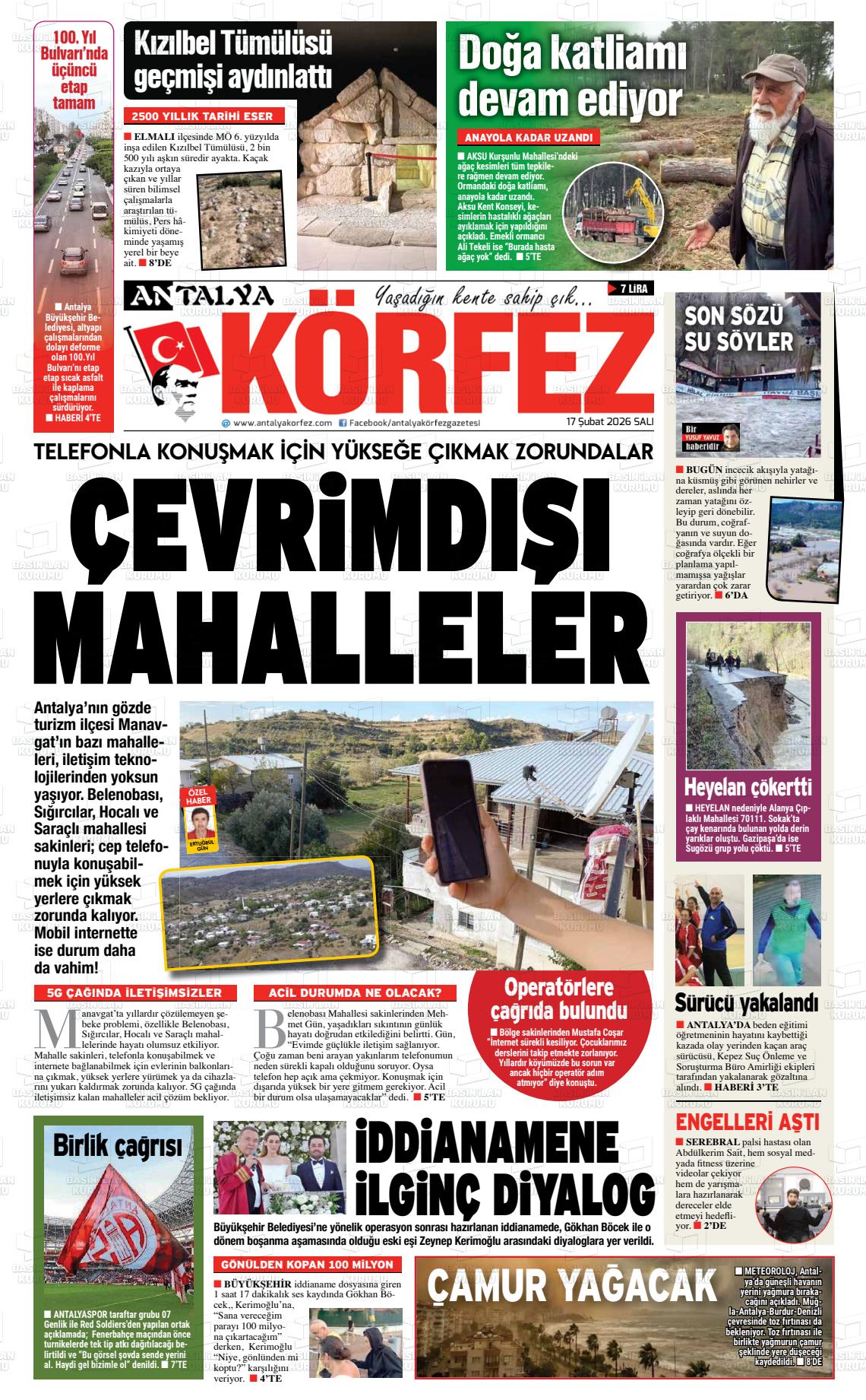 Antalya Korfez 17.02.2026