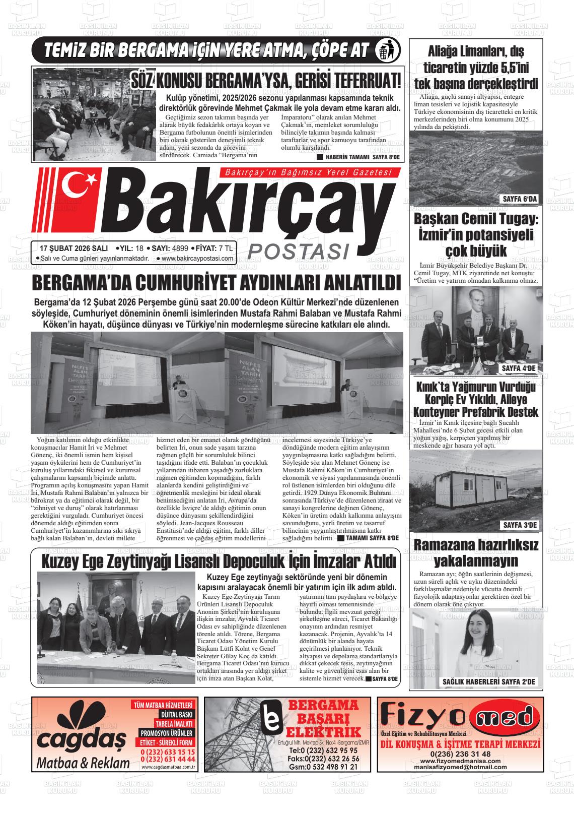 Izmir Bakircaypostasi 17.02.2026