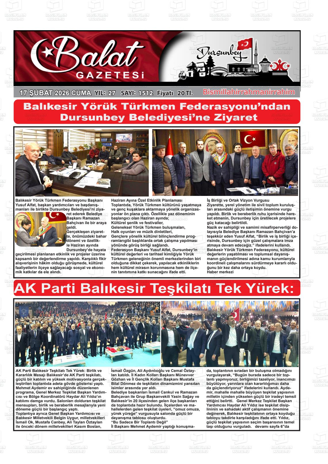 Balikesir Balat 17.02.2026