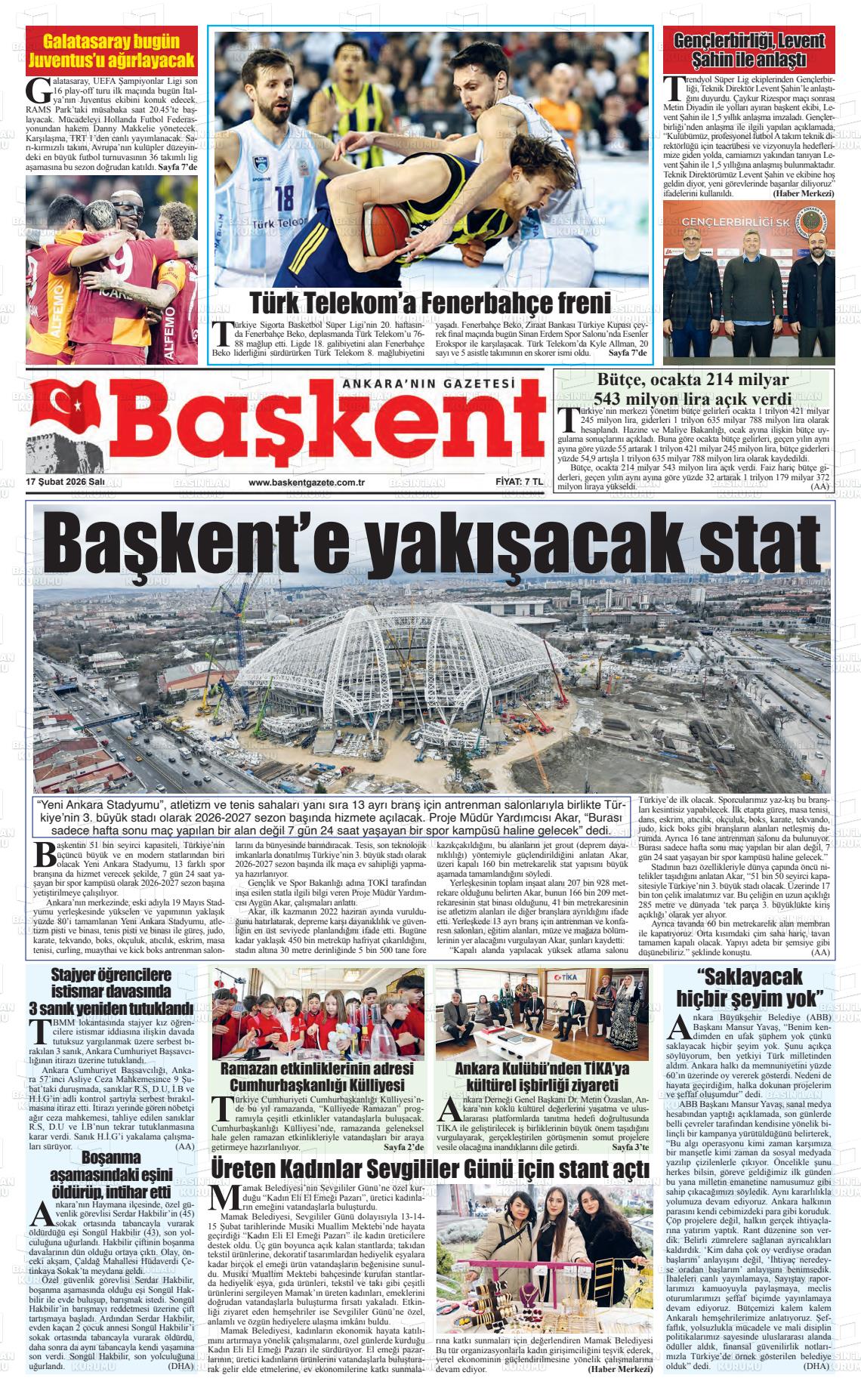 Ankara Baskent 17.02.2026