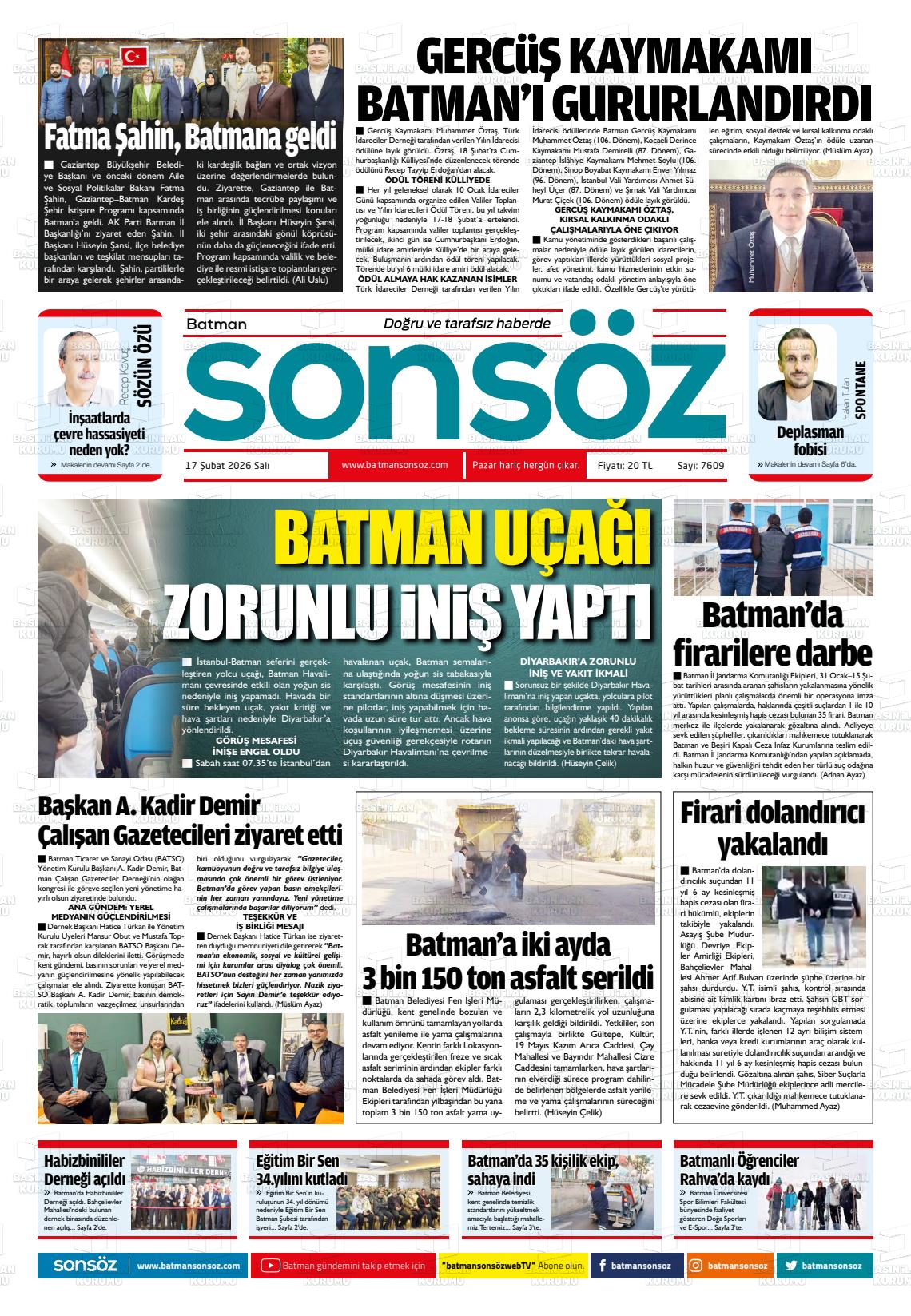 Batman Sonsoz 17.02.2026