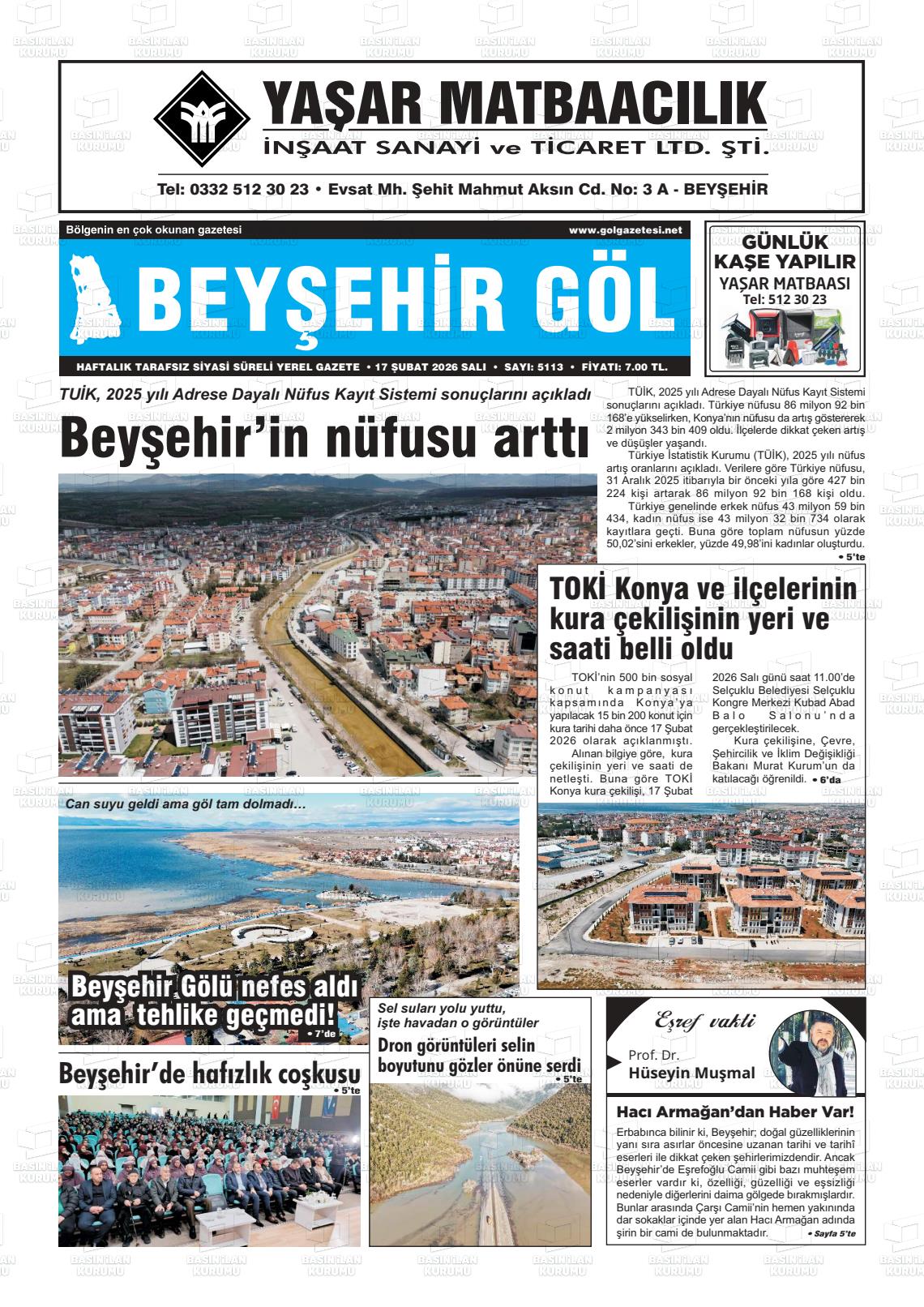 Konya Beysehirgol 17.02.2026