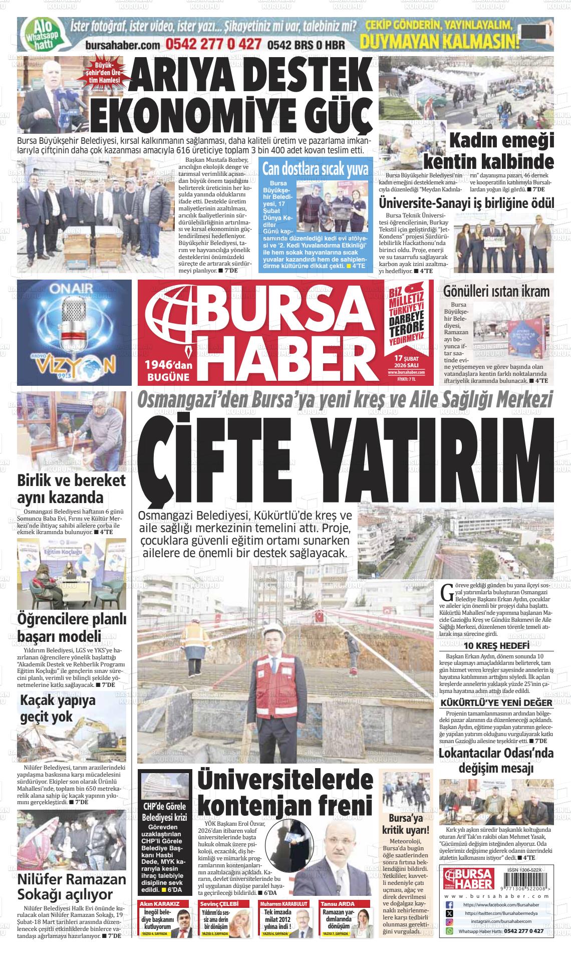 Bursa Haber 17.02.2026