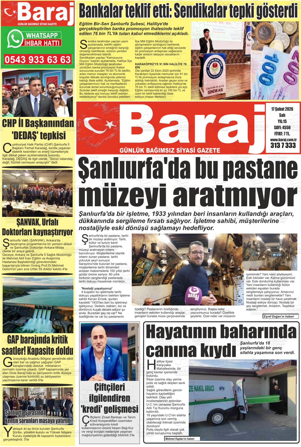 Sanliurfa Dundenbugunesafak 17.02.2026